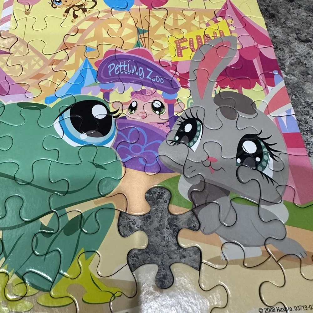 Littlest Pet Shop Puzzle 100 Pieces LPS Collectible Toy Pets At Carnival Fair